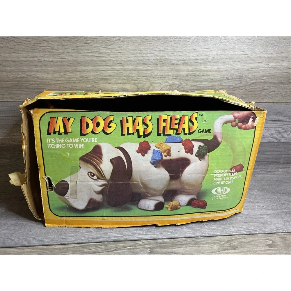 MY DOG HAS FLEAS 1979 Basset Hound Family Game Original Box no instruction